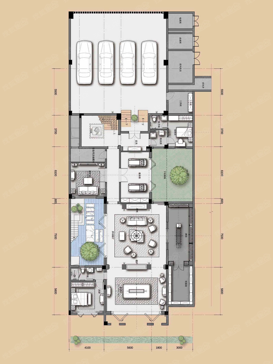 二层联排别墅平面图,二层联排别墅图片大全,二层半双拼别墅户型图(第10页)_大山谷图库