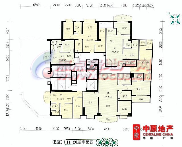 凯城华庭b座11-20层