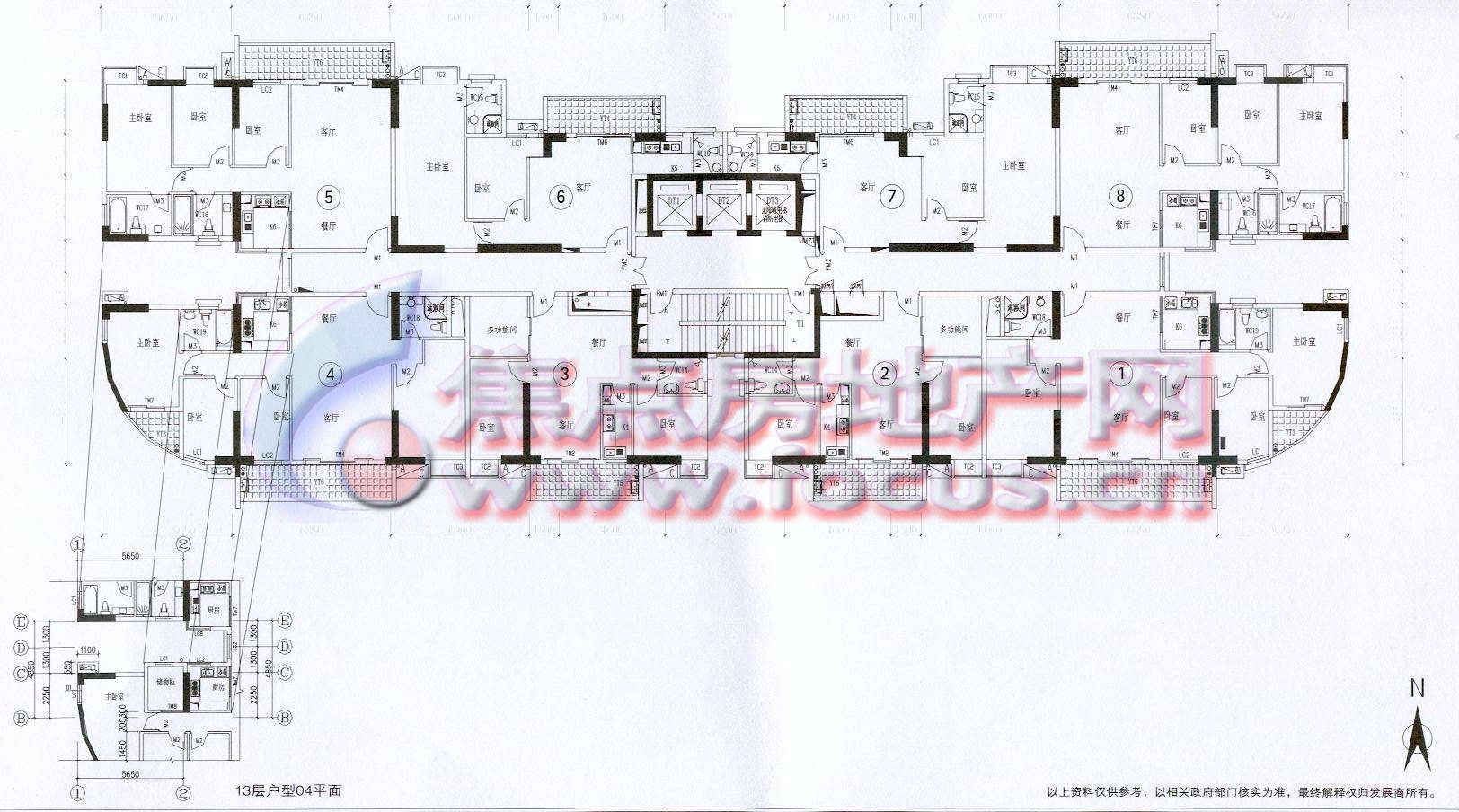 东堤水岸东堤水岸标准层平面_东堤水岸户型图-广州搜狐焦点网