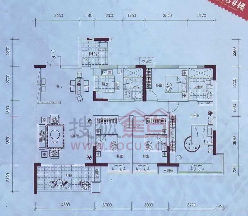 蓝山上城13#楼1层1,2单元03户型户型_蓝山上城户型图-南宁搜狐焦点网