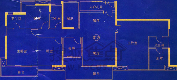 江南新苑文华府a2栋 02五房单位_江南新苑户型图-广州搜狐焦点网