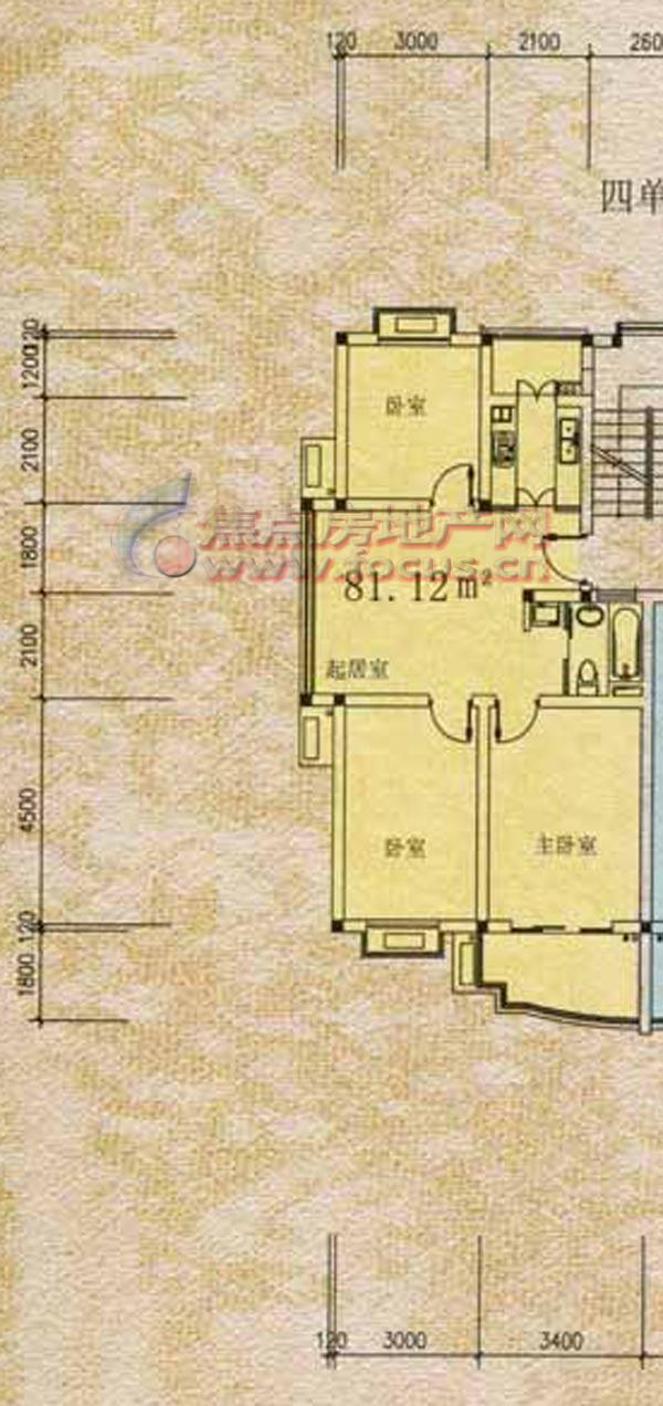 丽景华庭11栋三室一厅一卫_丽景华庭户型图-南京搜狐