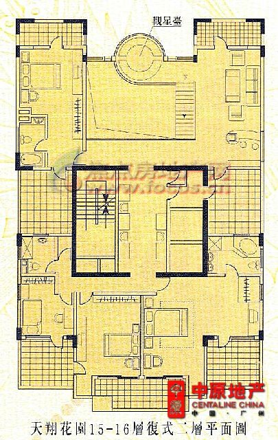 天翔花园15-16层复式二层