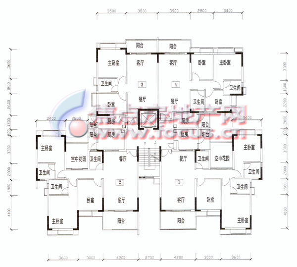 岭南新世界优悦园k9栋9层.jpg户型