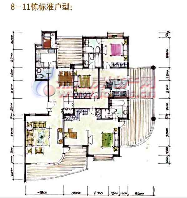 京基御景东方 8-11标准户型b