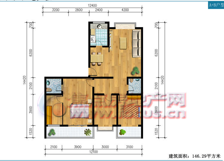 金河山庄将山居住区a b_金河山庄户型图-济南搜狐焦点网