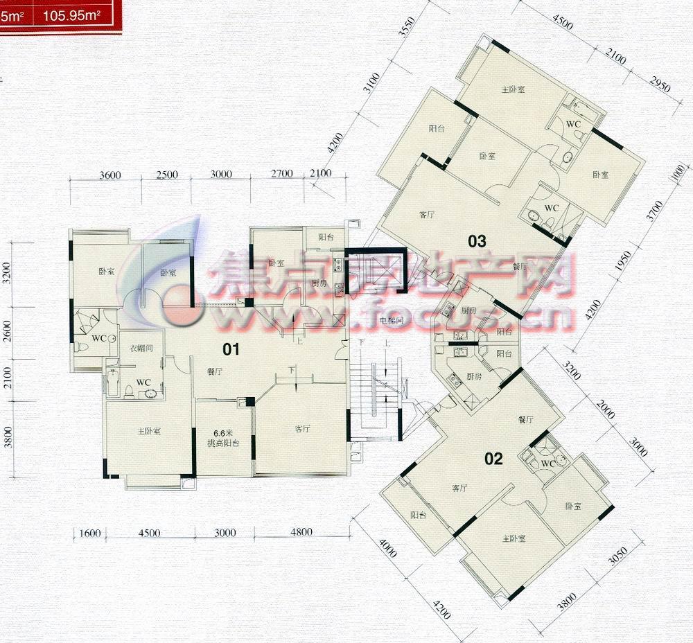 d2座3,5,7层平面_雅郡花园(会展宫寓)户型图-广州搜狐焦点网