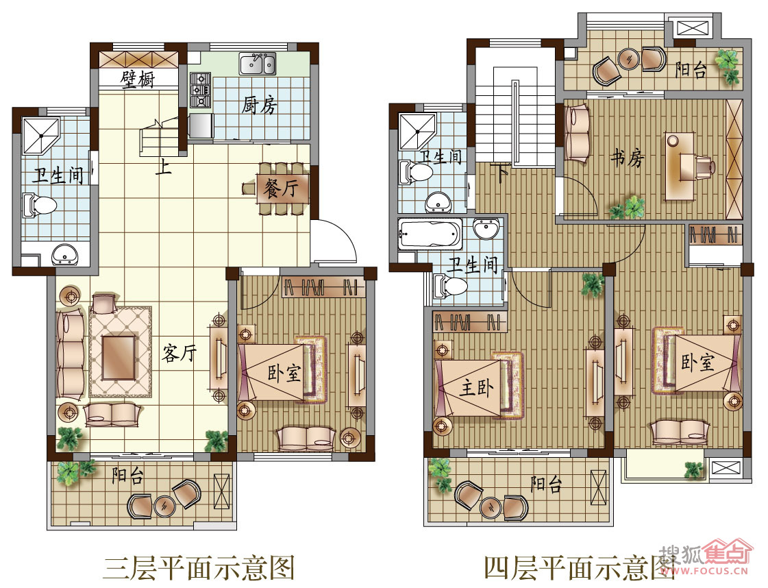 叠加别墅14#25#162.704平i2户型