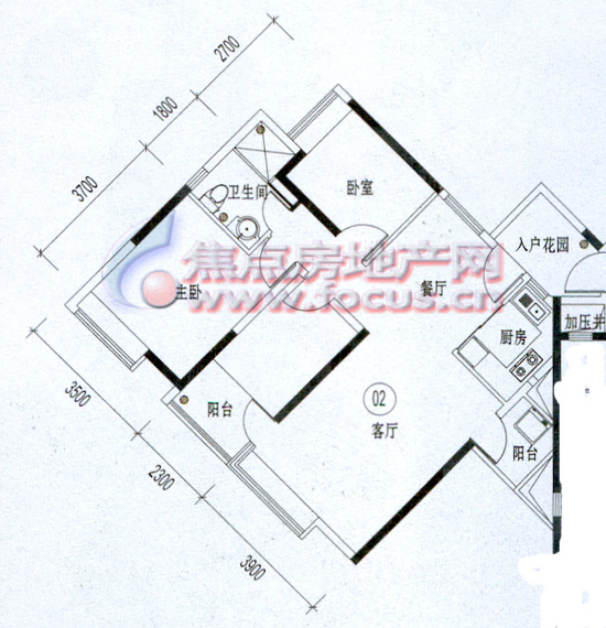 兰亭熙园a2栋02单位(2-32)层.jpg-3室2厅1卫-92.4㎡