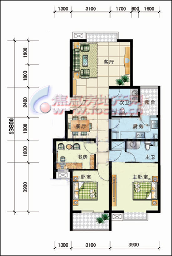 08_君逸左岸户型图-济南搜狐焦点网