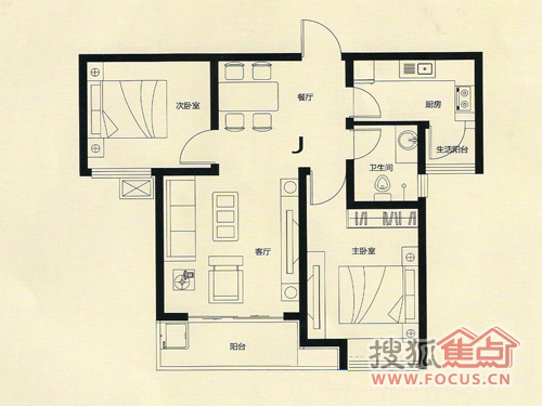 7平米j_盛世华安户型图-搜狐
