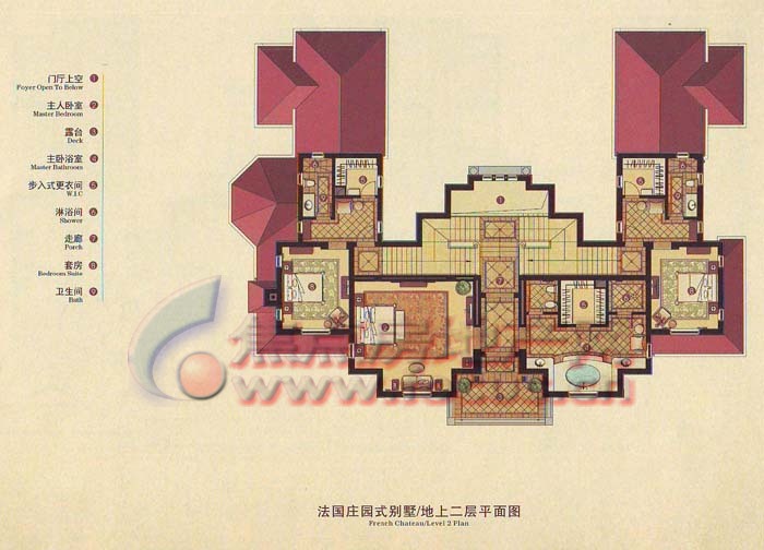 上海绿城玫瑰园绿城玫瑰园 法国庄园式别墅地上二层