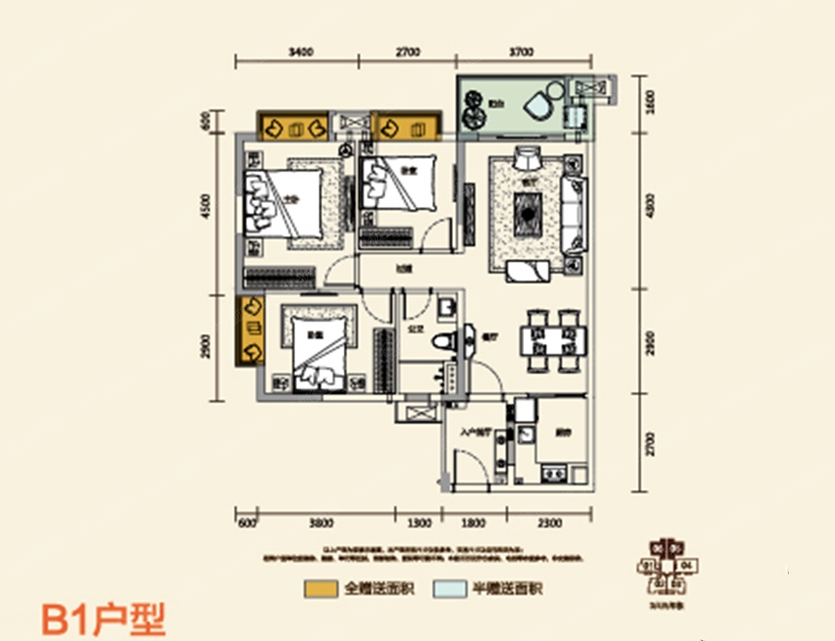 奥园观澜誉峰b1_奥园观澜誉峰户型图-东莞搜狐焦点网