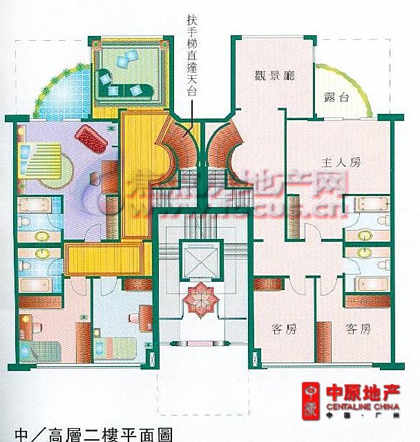 聚龙明珠花园聚龙明珠中高层二楼平面_聚龙明珠花园户型图-广州搜狐