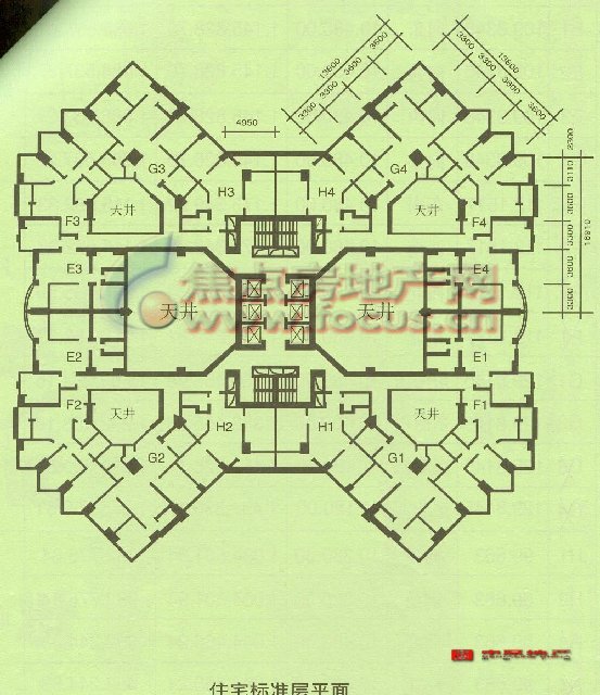 海天大厦海天大厦住宅标准层平面_海天大厦户型图-广州搜狐焦点网