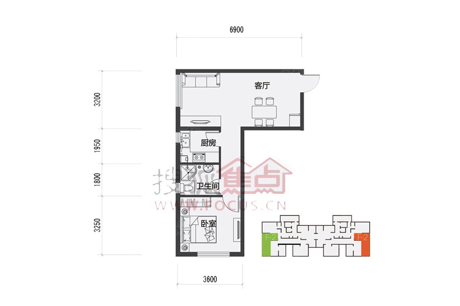 西美花街大厦公寓f2_西美花街大厦户型图-石家庄搜狐