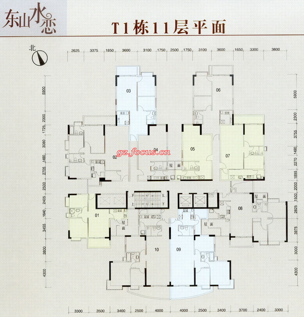 方圆·东山水恋t1栋11层平面_方圆·东山水恋户型图