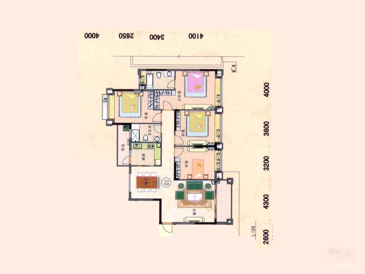 元邦明月金岸户型图图片