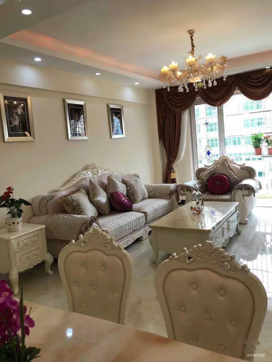 常平镇中心置富广场全新装修3房2厅 地铁口物业 可租3500