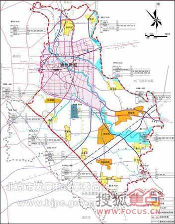 北京台新闻通州新城运河核心区规划和效果图运河湾位置无敌