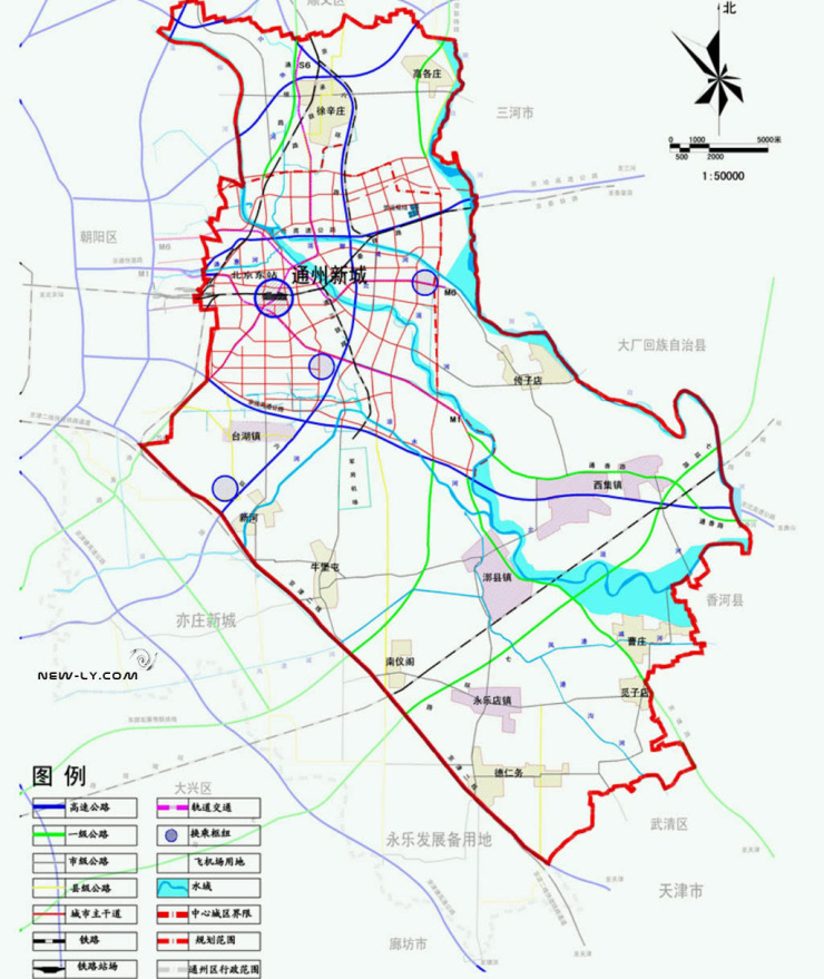 通州新城规划图高清