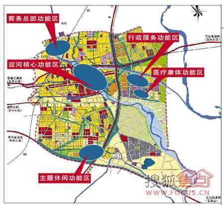 北京台新闻通州新城运河核心区规划和效果图运河湾位置无敌
