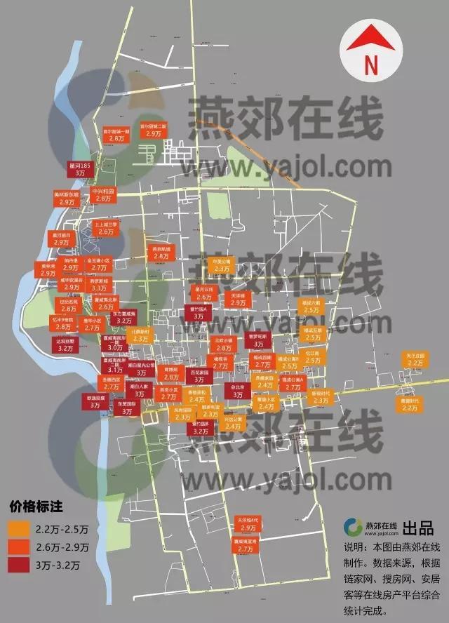 10月燕郊二手房價圖成交量全年最低市場或已進入調整期