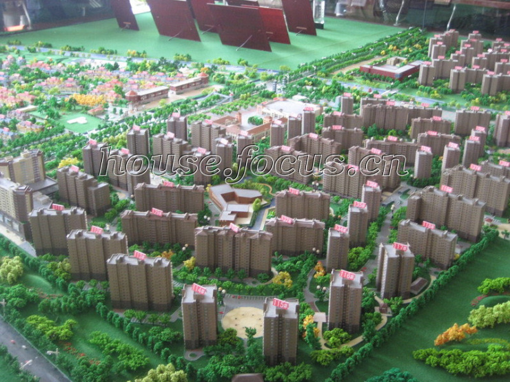 楼座:加州水郡楼座沙盘实景图8