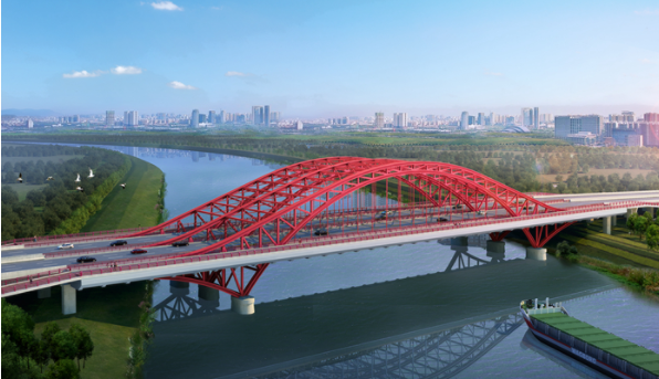 肥西派河大桥改造图片图片