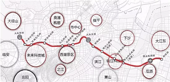 杭州大江东地铁图片