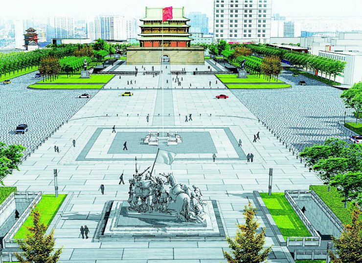 再现锦绣太原城盛景五一广场拟复建首义门
