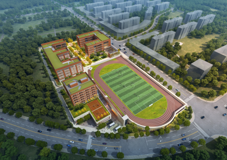 华东师大附属重庆学校落址九曲河畔,为区域教育助力