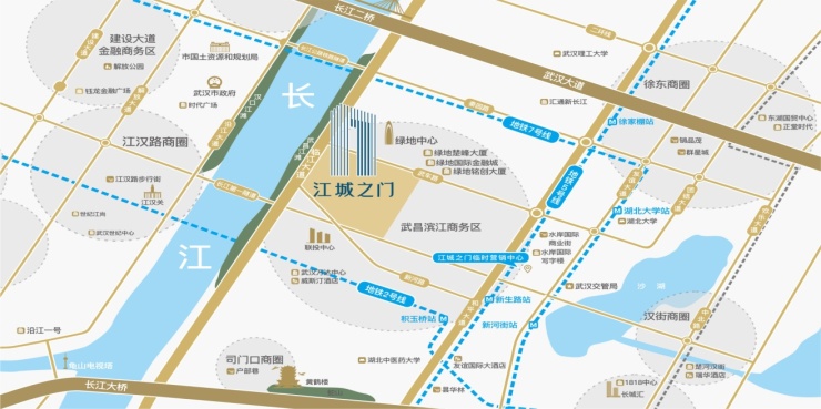 开启长江商务文明新时代 江城之门临时营销中心盛大开放