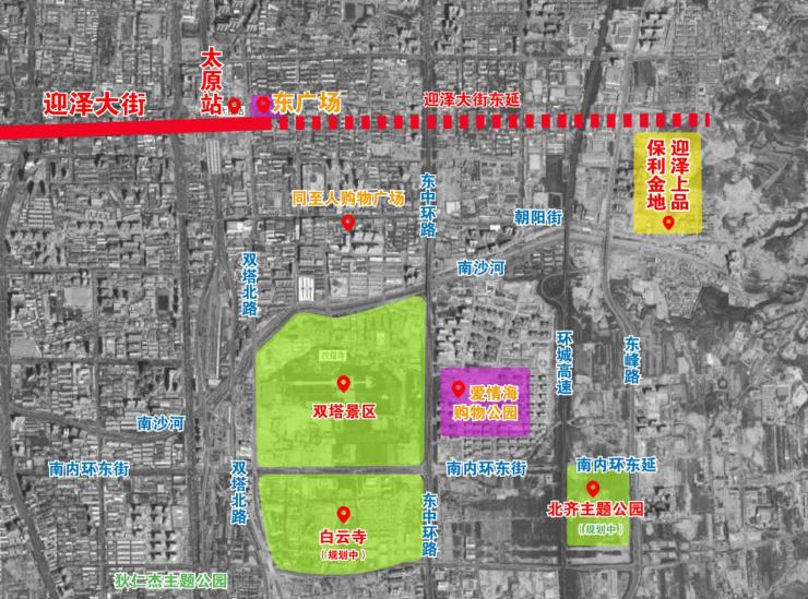 路交叉口500米路北效果圖保利金地迎澤上品9000元/平方米在售普通住宅