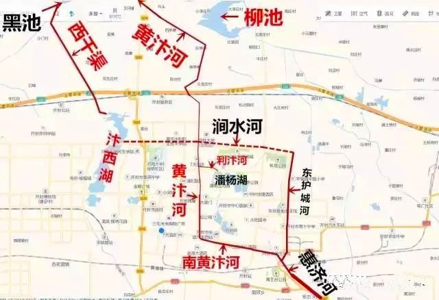 涧水河是在开封市东京大道北侧绿化带内建设涧水河,该河西起汴西湖