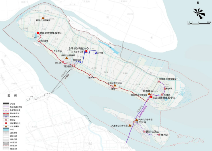 而崇明三岛中横沙岛作为上海战略留白地,也从《轨道城际线规划一览表