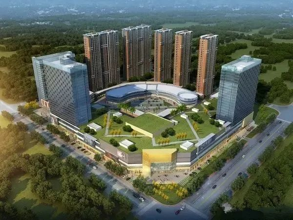 丨星湖广场效果图(源自网络)拥享丰沛的自然资源,也是项目备受垂青的