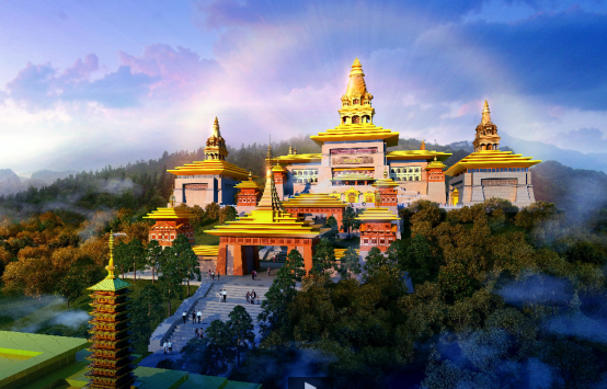 内",所以"蒙山大佛"也称为"西山大佛","宫"就是指历史上著名的晋阳宫