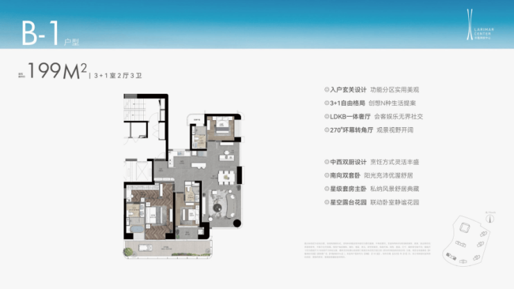 丰隆海纹中心户型解析苏州高铁新城丰隆海纹中心186-275㎡大平层空间设计动线测评(图10)