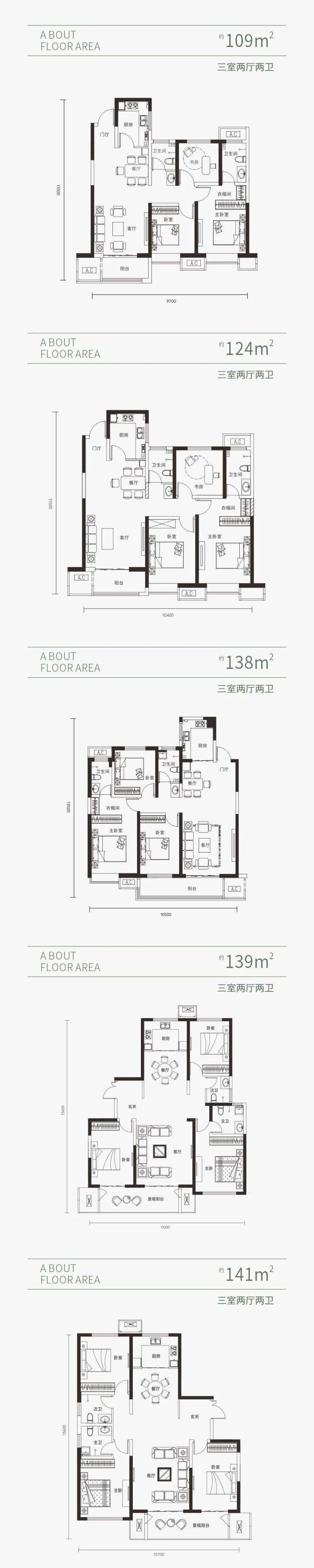 JN江南app西安(金域华庭)楼盘首页建面约109247㎡物业公司在售户型园林景观(图10)