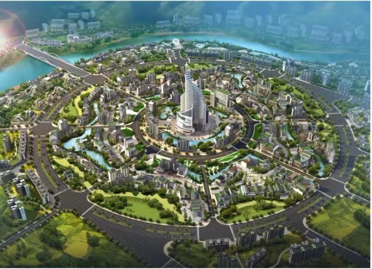 广西苍梧新县城发展图图片