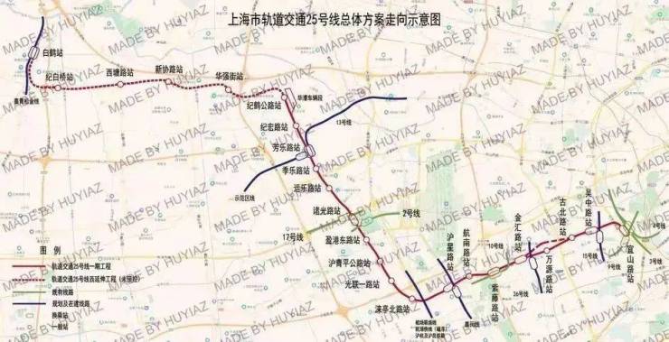 25号线地铁线路图上海图片