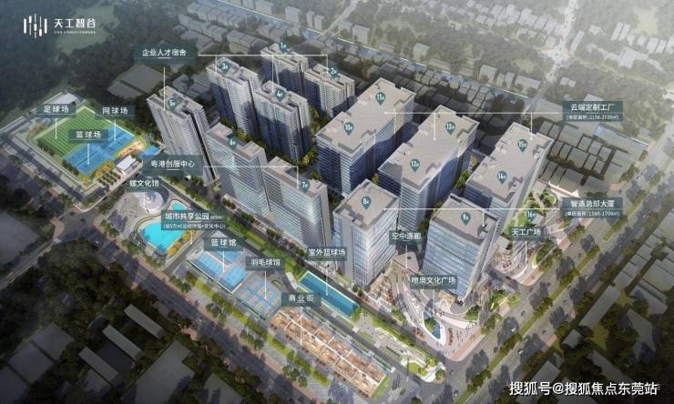 东莞产业园配套升级公园+商业街天工智谷打造家门口1公里生活圈
