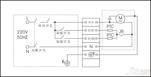 (圖:風暖接線圖)(圖:換氣 照明接線圖)(圖:換氣扇接線圖)(圖:照明接線