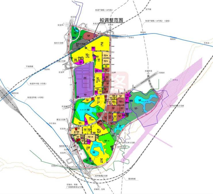 坂田环城南路规划图图片