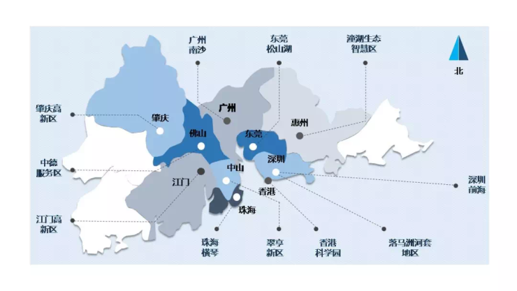 粤港澳大湾区包括哪些城市_全球四大湾区gdp排名对比