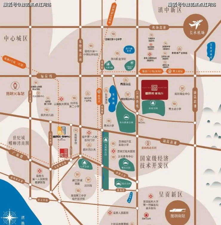 昆明富康城紫悦府最新楼盘详情-房价-户型-地址-项目位置