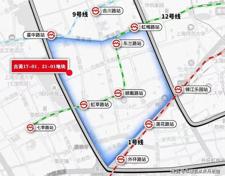 丨楼盘详情> 项目临近外环高速,中环高架,莘闵高架与漕宝路城市快速路