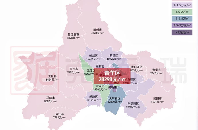 成都买房分区地图图片