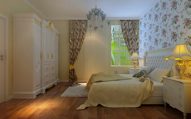 豪华装修的单身公寓 62㎡欧式二居